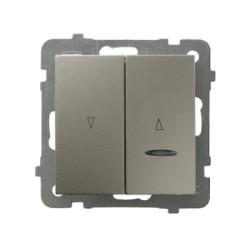 AS Łącznik żaluzjowy z podświetleniem /z blokadą mechaniczną/ satyna light ŁP-7GBS/m/45