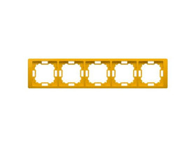 SIMON BASIC NEOS Ramka 5 pięciokrotna uniwersalna słoneczna metalizowana BMRC5/034 KONTAKT SIMON