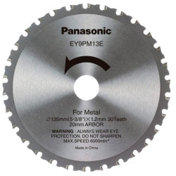 Panasonic EY9PM13E32 EY9PM13E32 Metal Cutting TCT Blade 135 x 20mm x 30T