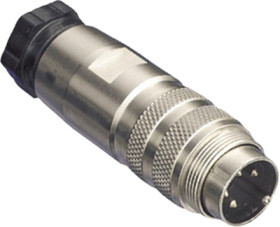 Plug, 5 pole, solder cup, screw locking, straight, C091 31H005 100 2