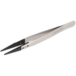 Lindstr&#xF6;m TL 2ACFR-SA Tweezers ESD Flat Round Tips 130mm 1 piece