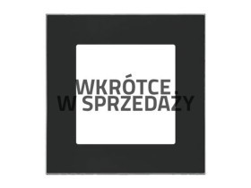 SIMON 55 Ramka 1 pojedyncza DUO czarna podstawa chrom TRD1.163/149 KONTAKT SIMON