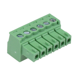 6-Way 3.5mm Right Angle Pluggable Terminal Block 8A 300V