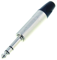 Złącze Jack 6,35 mm Męski Stereo Montaż na kablu 50 V