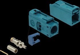 89695 FAKRA Z jack 25 mm (long) for crimping