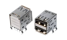 GNIAZDO USB-S-2A-RB PODWOJNE