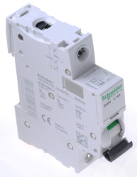 Wyłącznik nadprądowy MCB, Typ C, 1-biegunowy, 16A, 100 → 133V, 12 → 48V, na szynę DIN, Schneider