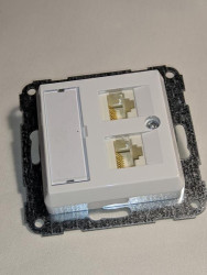 OPTIMA Gniazdo 2xRJ45 8pin MOLEX (12005102)