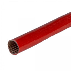 Koszulka izolacyjna silikonowa oplot z włókna szklanego odporna na wysokie temperatury do 250C 1,5mm SCS czerwony 300m