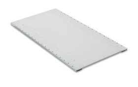 System półek, kolor RAL 7040, 4-poziomowy, materiał: Blacha stalowa galwanizowana x 1000mm, Manorga