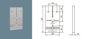 Tablica licznikowa 1/3 fazowa T-U 1F/3F b/z