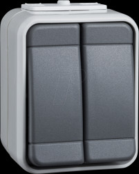 441509 Series switch 10A AquaTop plug-in terminal light/basalt grey