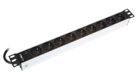 Listwa Zasilająca Aluminiowa 19 1U, Gniazd 9Xnfc61-314Pl 16A/250V, Wtyk...