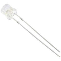 TRU COMPONENTS 1577324 LED wired white cylindrical 5 mm 600 mcd 90&#xB0; 20 mA