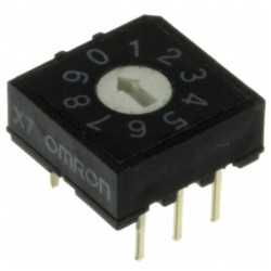 Omron A6R-102RF Rotary Dip Switch 10 Position Surface Mount