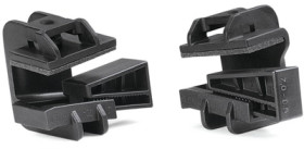 Heavy duty mount, PA, black, (L x W x H) 46.2 x 28.6 x 36.7 mm, 151-01186