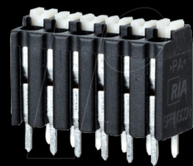 AST2130202 Spring-loaded terminal block, 2-pole, Ø 1.5 mm, RM 3.5