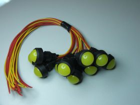 Lampka diodowa KLP-20/Y 12-24VAC/DC typu LED 12-24V (klosz 20mm)/yellow