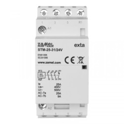 Stycznik modułowy instalacyjny 25A 3Z+1R 24V AC/DC typ: STM-25-31/24V EXT10000293