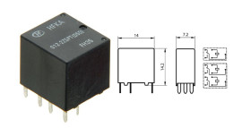 Przekaźnik samochodowy HFKA/012-2ZST 25A 12V;2st.przełączane