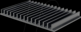 SK 44/100/SA Heat sink 100mm 1.7 K/W black anodised