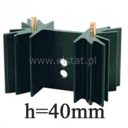 Radiator 40 x 41 x 24,8mm czerniony TO220