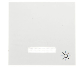 Lumina Klawisz kontrolny z symbolem Światło” z soczewką biały WL6120