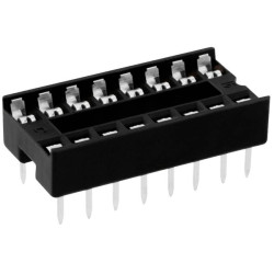 Connfly DS1009-16AT1NX-0B2 IC socket 16 pins 2.54 mm spacing tube