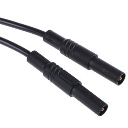 934077100, PVC, 32A, 1000V ac/dc, kolor: Czarny, dł. 2m, CAT III 1000V, -15→ +70 °C., Hirschmann Test &