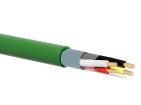 Kabel sterowniczy KNX / BUS EIB, J-2Y(St)H 2x2x0.8, LSOH Dca, zielony ALANTEC /500m/