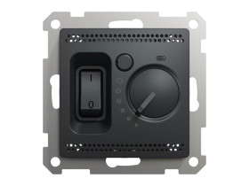 SEDNA DESIGN & ELEMENTS Regulator temperatury z wbudowanym czujnikiem czarny antracyt SDD114506 SCHNEIDER ELECTRIC