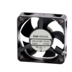 35mm x 35mm DC Axial Fan - 12 Vdc, Ball Bearing, 7000 RPM