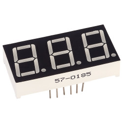 TruOpto OSL30561-IB 14.2mm 3 Digit Blue Display Anode 50MCD