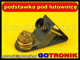 Podstawka pod kolbę lutownicy z czyścikiem