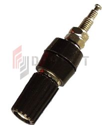 Gniazdo lab. 4mm z zaciskiem GL1-BK 10A, czarne SCI