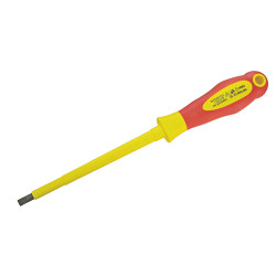 Faithfull FAISDVDE65 VDE Soft Grip Screwdriver Parallel Slotted Tip 6.5 x 150mm