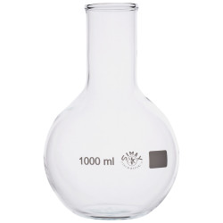 Simax Boiling Flask Flat Bottom Wide Neck 1000ml Pack of 10