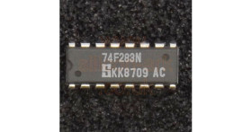 74F283N 4-bit binary full adders with fast carry - Signetics