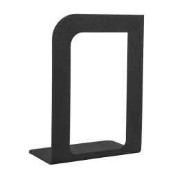 Podpórka do książek metalowa czarna asymetryczna prawa
