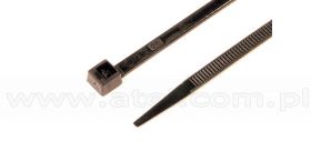 Opaski kablowe odporne na UV, 3,6x140mm, czarne, 100szt
