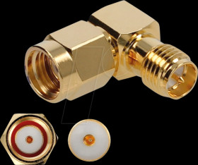 89956 Adapter RP-SMA plug &gt; RP-SMA jack