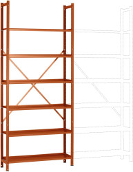Manuflex RA3161.2001 Moduł podstawowy regału (S x W x G) 1280 x 3000 x 500 mm Podłoga stalowa