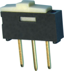 Slide switch, On-On, 1 pole, straight, 500 mA/12 VDC, CL-SA-12C-02
