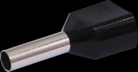 22C436 Twin ferrules 1.5 mm², black 100 pcs