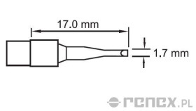 Grot diamentowy do rączki PACE TD-100 - 1.7 mm