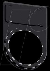 3SU19000AR100AA0 Label holder, black, snap-on