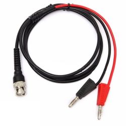 PRZEWÓD POMIAROWY DO MIERNIKA/OSCYLOSKOPU WTYK BNC - 2X WTYK BANANOWY Z GNIAZDEM 100CM (KABMIER-BNC2XBAN)