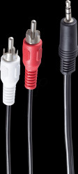 BS30832-15 Adapter cable, 3.5-mm jack to 2x RCA, 15.0 m