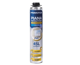 Piana montażowa pistoletowa niskoprężna do PVC 750ml do 45l zimowa RPP-PVC-W /12szt./