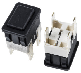 Nasadka przełącznika Zatrzaskowy DPDT, montaż panelowy Molveno